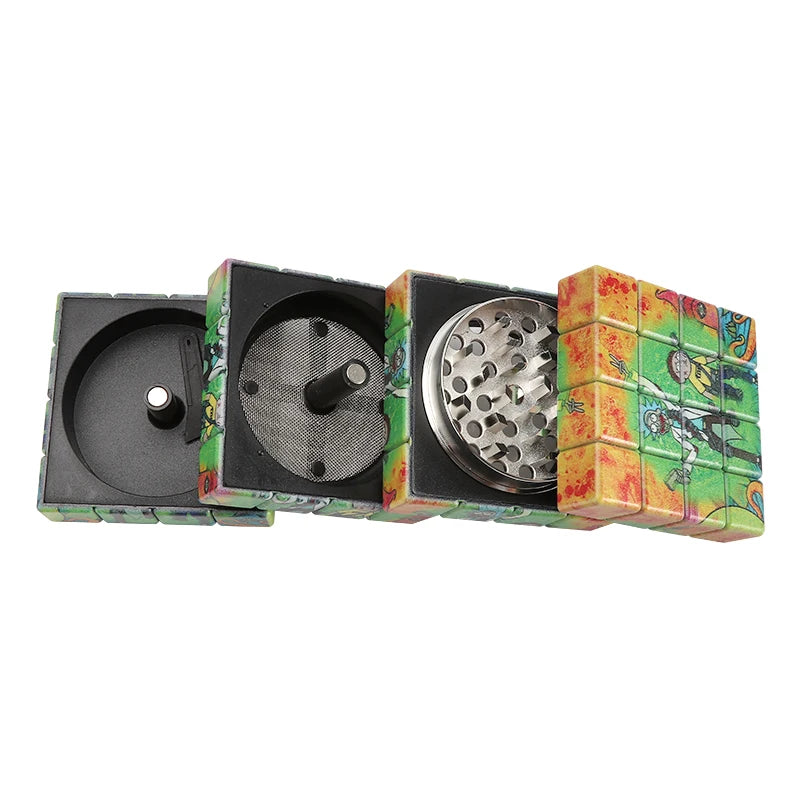 New High-magnetic Cube Shaped Smoke Tobacco Grinder