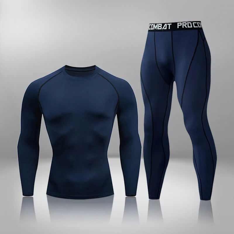 Thermal Underwear Men Warm First Layer Man Under Set Compression| Long Johns Sport 2 Sets