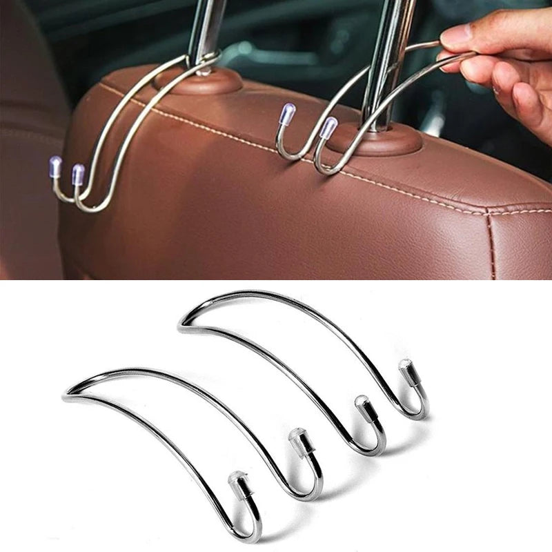 Car Seat Hook Auto Hidden Back Seat for Handbag Shopping Bag Coat Storage