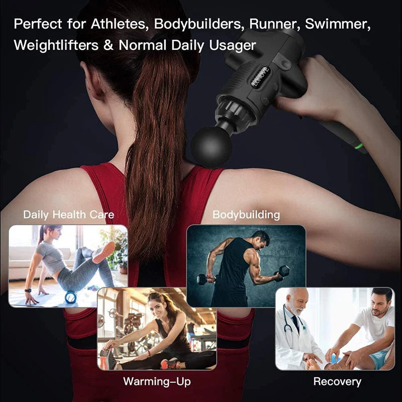 High frequency Massage gun for muscle relaxation with portable bag for fitness