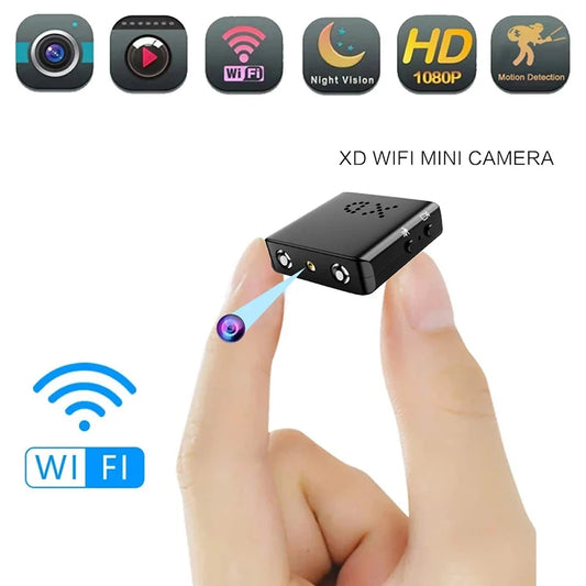 Mini 1080p Hd Wi-Fi Camera With Built-in Microphone and Camera Motion