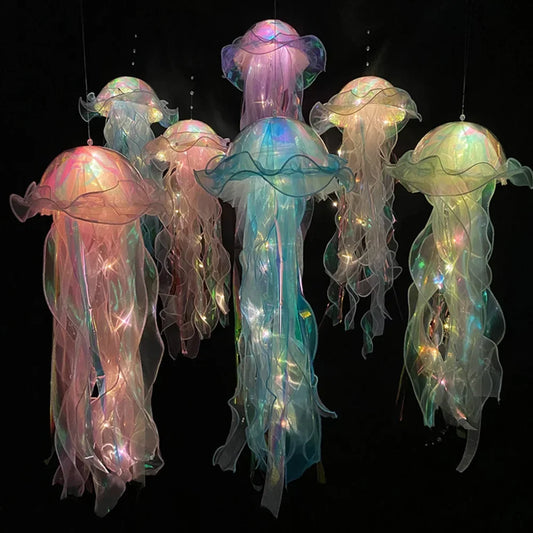 Jellyfish Lamp, Portable Flower Lamp, Bedroom Atmosphere Decoration Lamp