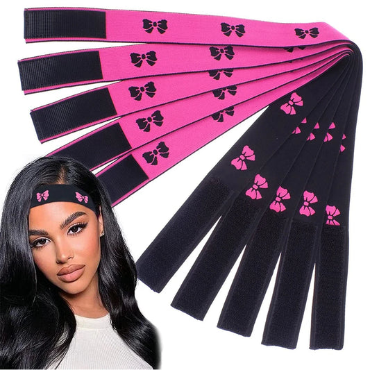 Elastic Headband With MagicTape Adjustable Wig Band For Fixed Lace Wigs To Lay Edges