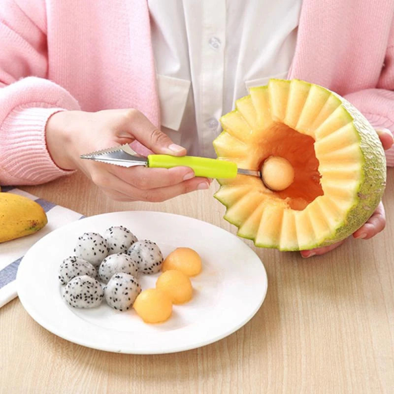 Multi Function Fruit Carving Knife| Watermelon Baller, Ice Cream, Dig Ball Scoop Tool Gadgets