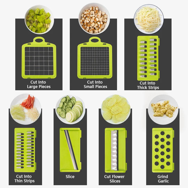 14/16 in 1 Multifunctional Vegetable and Fruit Chopper