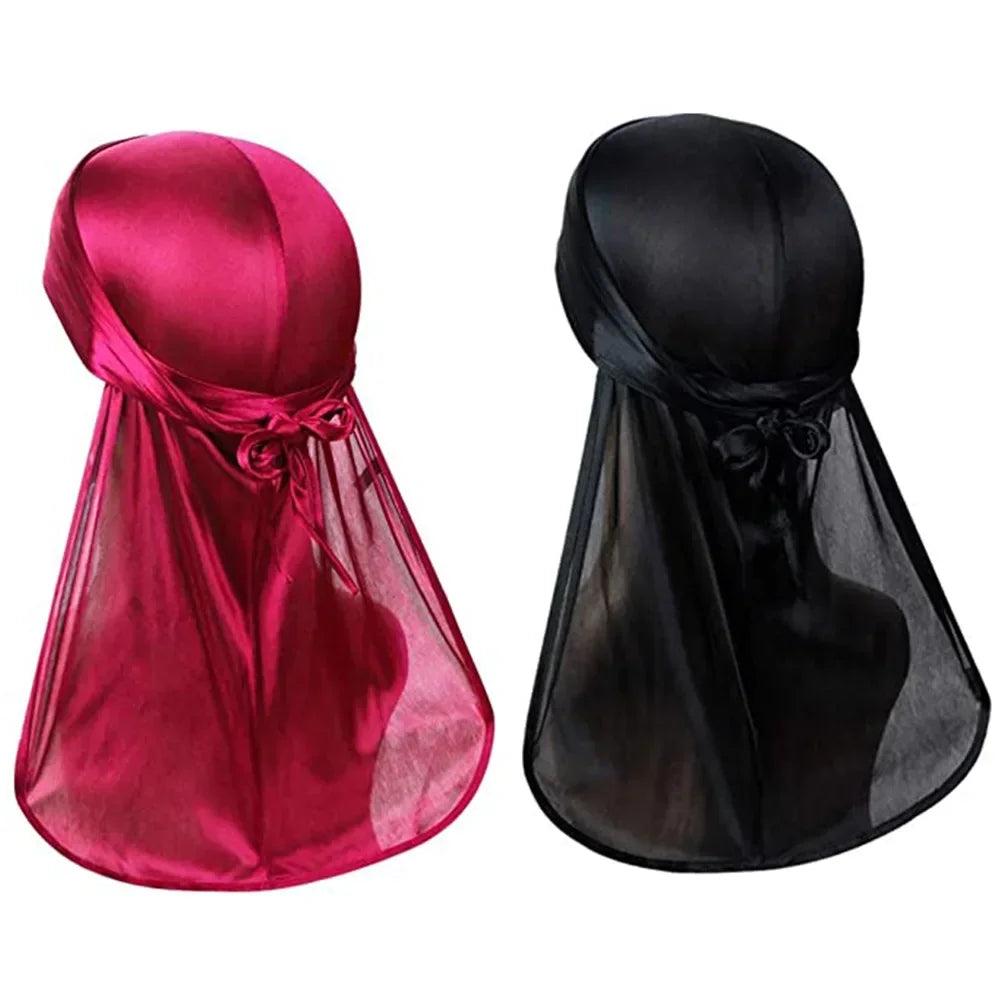 Silky Durag Long Tail Accessory for Men and children