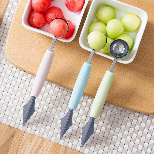 Multi Function Fruit Carving Knife| Watermelon Baller, Ice Cream, Dig Ball Scoop Tool Gadgets