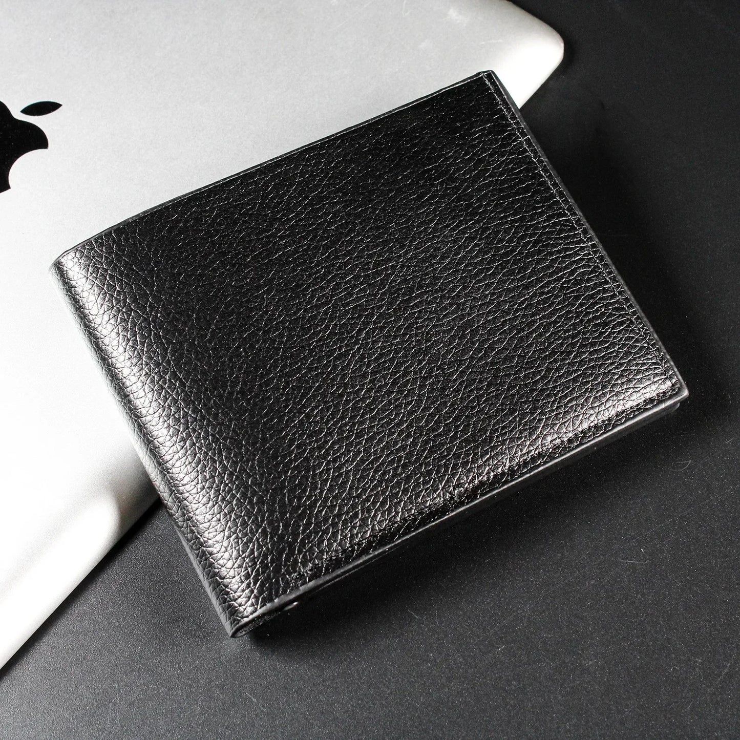 1PC Men's Wallet Genuine Leather Men Wallets Premium Product Real Cowhide Wallets for Man Short Black Walet Portefeuille Homme